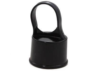 Black vinyl-coated loop cap for better rust resistance.