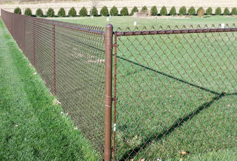 Colored Chain Link Fence Kit - Includes All Parts - Choice of Black, Brown,  or Green