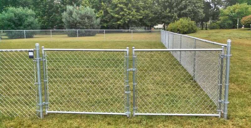 Galvanized double swing residential gate for economical cost.