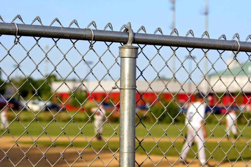 Chain link fence post cap light hotsell